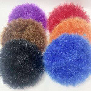 Six Reusable Dish Scrub Pad, Vegetable Scrubbie, Kitchen Scrubbies